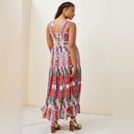 Anthropologie  Square Neck Maxi Dress Size 12 Photo 5