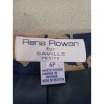 Rena Rowan  for Saville womens unstructured 4 button blazer top floral blue tan Photo 1