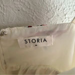 Storia  Floral Babydoll Strapless Dress Sz Medium Romantic Coquette Photo 5