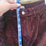 DL1961 Pants Burgundy Velvet Hight Rise Ankle Skinny Instasculpt Size 30 2421 Photo 8
