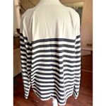 Loft  Women's Top Stripped Boat neck Long‎ Sleeve Cotton XL Coastal Rugby Photo 5