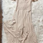 Sage The Label Off The Shoulder Pinstripe Jumpsuit Photo 2