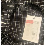 Theory  Black Silk Pull-On Pants Women’s Size M Pockets Relaxed‎ Fit Wide Leg NWT Photo 6