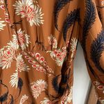 RHODE Luke Mini Dress Floral Brunette Kiku Grande Tan Size 10 Photo 7