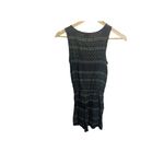 MOSSIMO Black White Floral Romper XS Sleeveless V Photo 4