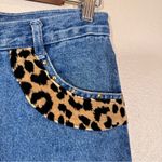 Vintage Y2K Crazy Larry Blue Mom Jeans Womens 10 Animal Print Detail Fall Denim Photo 9