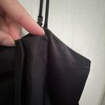 Betsey Johnson Silk size 8 100% silk dress. Black. Adjustable straps. Bow. Photo 5