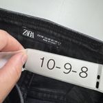 ZARA Jeans Womens 30 Black Coated Skinny Denim Pants Modern Classic Grunge Photo 3