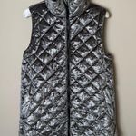 Athleta  Whisper Metallic Velvet Vest Womens XS Extra Small Quilted Winter Shirt Photo 0