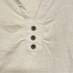 prAna  Cream Long Sleeve Women’s Henley Tee Shirt Blouse S Photo 4