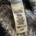 DKNY NWT Sz: S Oversized Relaxed Fit Gray Fuzzy Texture Soft Vneck Knit Sweater. Photo 9