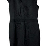 Brooks Brothers  X Loro Piana Black Shimmer Knee Length Sheath Dress 10 Photo 0