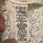 Free People  cream Lace open crossover top L Photo 6