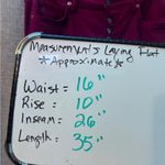 Free People Reagan red button fly stretch pants size 31 Photo 2