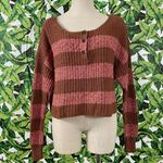 American Eagle AEO Striped Crop Sweater 363 Photo 0