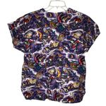 Vintage Halloween Scrub Shirt‎ Size M Photo 4