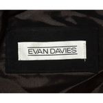 Vintage 80's Evan Davies Black Suede Leather Embroidered Blazer Jacket Size 10 Photo 10