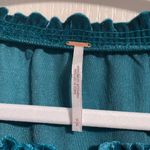 Free People 💙 NWT  Terese Turquoise Velvet Blouse Photo 3