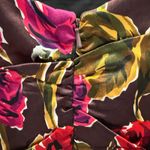 Jay Godfrey x Nordstrom Brown Floral Ruched Bodycon Dress Size 6 (Runs Small) Photo 4