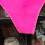 Triangl bikini bottoms neon pink barbie cheeky low rise high leg scuba swimsuit Size M Photo 5