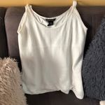 New York And Company Cream Sequin Tank Top Size M Photo 0