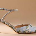 Badgley Mischka  Blue Floral Heels Photo 1