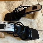 Dolce Vita Strappy Square Toe Heels w/ Faux Wooden Block Heel Photo 7
