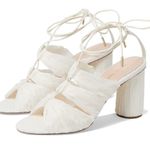 Loeffler Randall Dahlia Pleated Knot Mule with Ankle Strap High Heels Photo 1