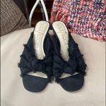 Sole Society  Fabric‎ Knot Slip On Espadrille Wedges in Black Size 6.5 Photo 4