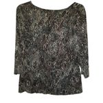 Dana Buchman Snake Print Blouse Large Photo 1