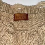 POL  Oversized Distressed Tan Knit Sweater Size M Fisherman Core Photo 5