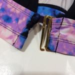 Ava & Viv  High Neck Mesh Tie Dye Swim Top Photo 2