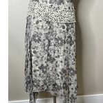 Jonathan Martin Vtg Silk Fairy Midi Dress 8 Asymmetric Hem Floral Cottagecore Photo 4