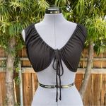 SKIMS  Soft Lounge Tie Front Crop Tank Top size M Photo 3