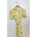 Reformation  Calais Wrap Mini Dress Hawaiian Floral S Beach Coastal Coconut Girl Photo 6