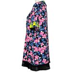 Top Shop Women’s Colorful Floral Dress Short Sleeved Size 6 Blue Pink Lace trim Photo 5