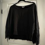 Amuse Society  Crewneck Fringe Sweatshirt Size L Photo 1