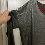 Tempo Paris  Shimmering Silver Long Sleeve Sweater Size M / L Photo 1
