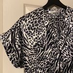 Victoria's Secret Vintage 90s VS silky zebra print short sleeve pj top, size medium Photo 2