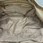 Michael Kors Flower Perforated Gold Leather Travel Tote Shoulder Handbag Photo 6