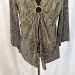 Dress Barn Vintage Blouse Womens Petite Large Tank Top Underneath High Low Hem Photo 2