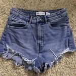 ZARA Blue High Waisted Shorts Photo 0