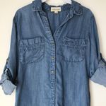 Anthropologie Cloth & Stone Distressed Denim Dress Photo 1
