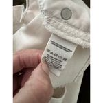 Free People  Jean Shorts Ivory White Button Fly Distressed Size 29 Photo 7