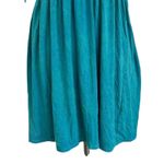 VTG T PARTY 90s Y2K Indie Turquoise Fringe Mini Strapless Dress Boho Festival L Blue Size L Photo 4