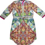 AG Studio Paisley Mini Dress Large Pink Photo 0