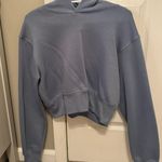 Refuge  Blue Cropped Hoodie Photo 0