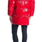Juicy Couture Black List Red Puffer Coat Photo 2