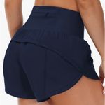 THE GYM PEOPLE High Waisted Running Shorts Navy Blue Size M New With Tag Size M Photo 2