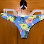 Tori Praver Swimwear Blue Floral Bikini Bottoms Photo 3
